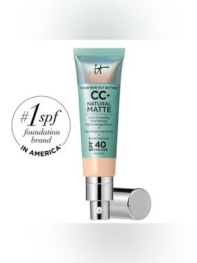 ✨ NEW It Cosmetics CC+ Natural Matte Foundation SPF 40 - Shade: Fair Warm ✨
